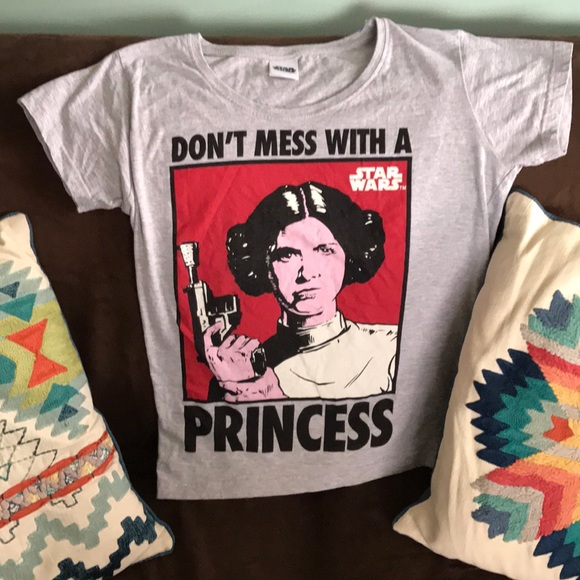 Star Wars Dont Mess with A Princess Girls T-Shirt